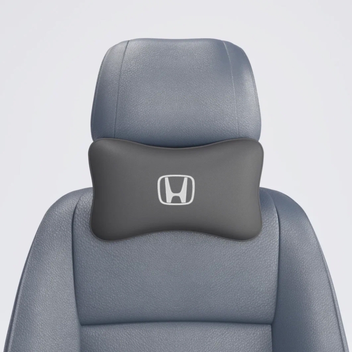 Подушки под шею Подушка под шею серая с вышивкой Honda (Серая)